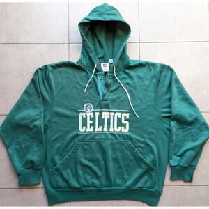 Boston Celtics 80s STARTER hoodie sweatshirt L green St Patrick NBA vintage